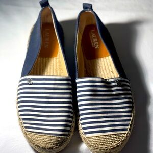 Ralph Lauren Cameryn Striped Espadrilles Size 9.5